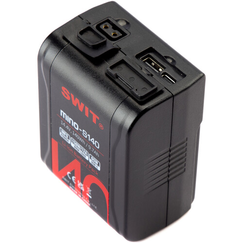 SWIT MINO-S140 140Wh Pocket Battery with D-Tap and USB Outputs (V-Mount) - 4